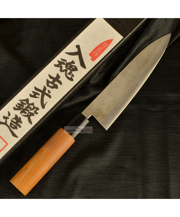 Goko hamono Nashiji finish Petty 150mm shirogami knife Made in japan