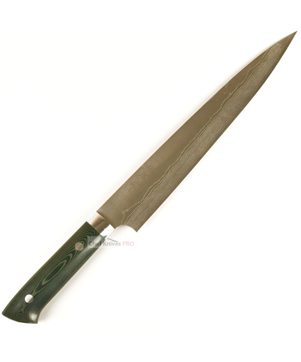 Takeshi Saji Vg10 Sujihiki Slicer Knife Micarta handle