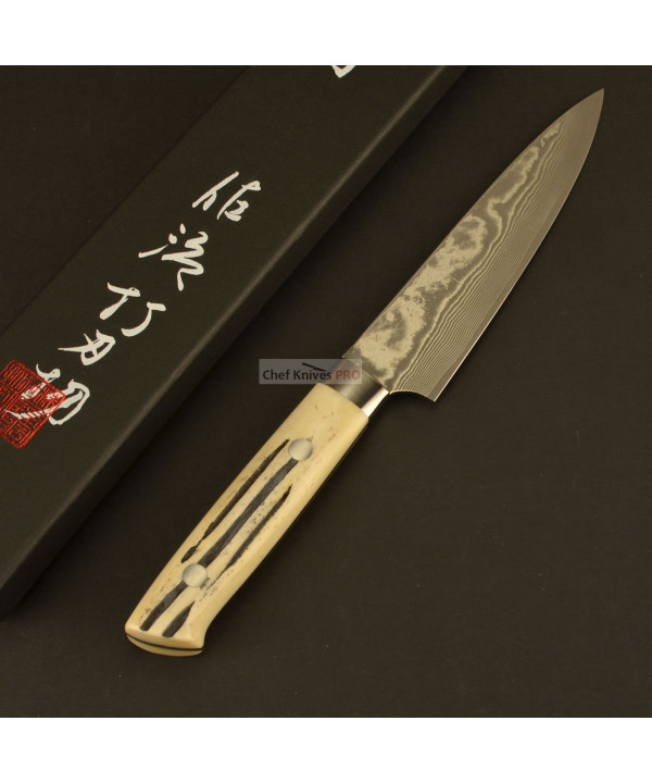 Takeshi Saji Vg10 Petty Knife 130mm Stag handle