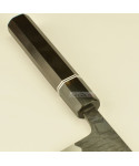 Yoshimune White#1 nakiri 165mm Black Finish knife Octagon handle